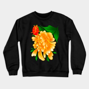 Beautiful Golden Flower Crewneck Sweatshirt